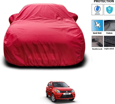 PAGORA Car Cover For Maruti Suzuki Alto K10 (With Mirror Pockets)(Maroon)