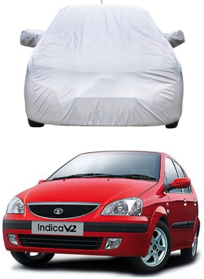 HMS Car Cover For Tata Indica V2 (With Mirror Pockets)(Silver, For 2015, 2016, 2017, 2018 Models)
