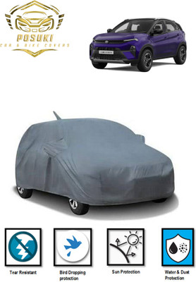 POSUKI Car Cover For Tata Nexon (With Mirror Pockets)(Grey)