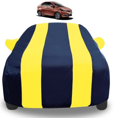 Auto Hub Car Cover For Tata Tigor (With Mirror Pockets)(Yellow)