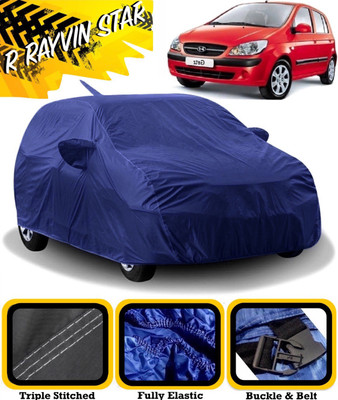 R Rayvin Star Car Cover For Hyundai Getz Prime (With Mirror Pockets)(Blue)