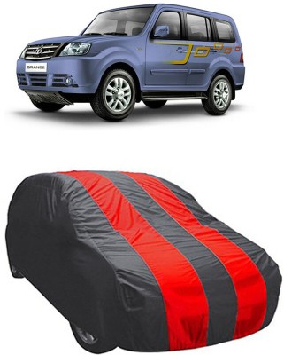 AUTOGARH Car Cover For Tata Grand Dicor (With Mirror Pockets)(Red, Grey)