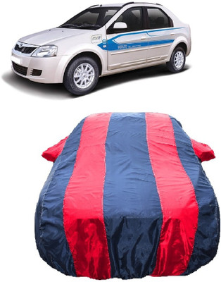Wegather Car Cover For Mahindra e-Verito (With Mirror Pockets)(Red)