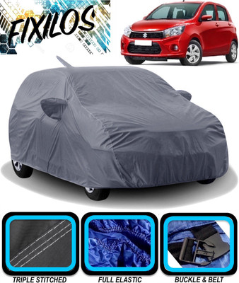 FIXILOS Car Cover For Maruti Suzuki Celerio (With Mirror Pockets)(Grey)
