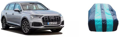 SRI GORAKHNATH TRADERS Car Cover For Audi Q7 4L 3.0 TDI (Without Mirror Pockets)(Blue, Multicolor)