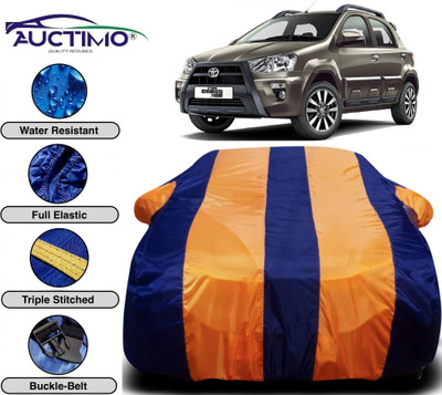 AUCTIMO Car Cover For Toyota Etios Cross (With Mirror Pockets)(Multicolor)