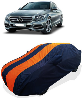 Coxtor Car Cover For Mercedes Benz C-Class C 250 CDI Avantgarde (With Mirror Pockets)(Orange)