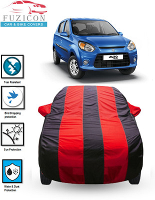 FUZICON Car Cover For Maruti Suzuki Alto 800 (With Mirror Pockets)(Blue, Red)