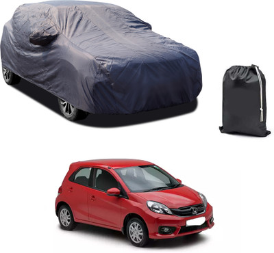 CODOKI Car Cover For Honda Brio (With Mirror Pockets)(Grey)