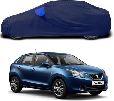 ANTHUB Car Cover For Maruti Suzuki Baleno (With Mirror Pockets)(Blue)