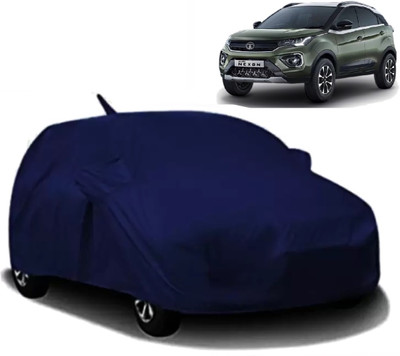 AXLOZ Car Cover For Tata Nexon (With Mirror Pockets)(Blue)
