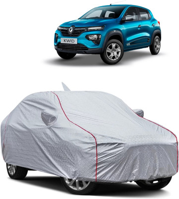 WRAPSTRIC Car Cover For Renault Kwid (With Mirror Pockets)(Silver)