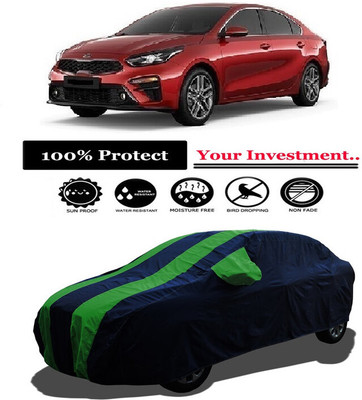 Amexride Car Cover For Kia Cerato (With Mirror Pockets)(Green)