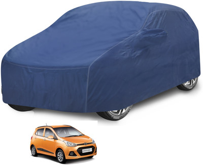 Caronix Car Cover For Hyundai Grand i10 (With Mirror Pockets)(Blue)