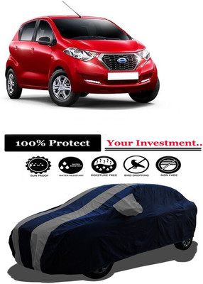 Amexride Car Cover For Datsun Redi-Go AMT 1.0 S Petrol (With Mirror Pockets)(Grey)
