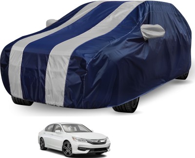 Auto Hub Car Cover For Honda Accord (With Mirror Pockets)(Blue, Silver)