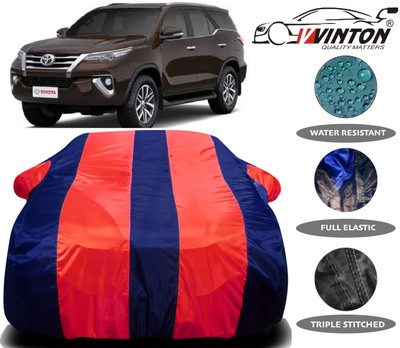V VINTON Car Cover For Toyota Fortuner (With Mirror Pockets)(Multicolor)