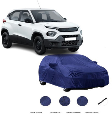 Yesmotive Car Cover For Tata Indica V3 (With Mirror Pockets)(Blue, For 2020 Models)