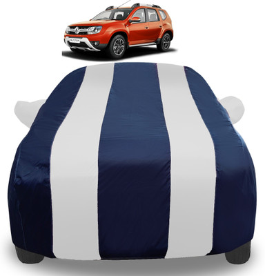 Auto Hub Car Cover For Renault Duster (With Mirror Pockets)(Silver)