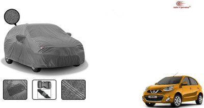 Auto Oprema Car Cover For Nissan Micra (With Mirror Pockets)(Grey, For 2016, 2017, 2018, 2019, 2020, 2021, 2022 Models)