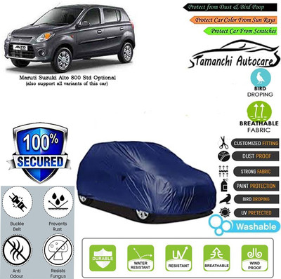 Tamanchi Autocare Car Cover For Maruti Suzuki Alto 800 Std Optional(Blue)