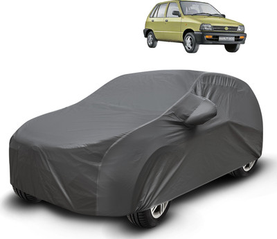 Auto Hub Car Cover For Maruti 800 (With Mirror Pockets)(Grey)