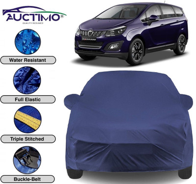 AUCTIMO Car Cover For Mahindra Marazzo (With Mirror Pockets)(Blue)