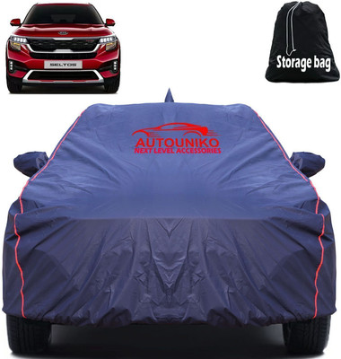 autouniko Car Cover For Kia SELTOS, Seltos HTE D Diesel, Seltos HTE 1.5, Seltos HTX 1.5 (With Mirror Pockets)(Blue)