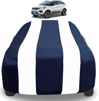 Auto Hub Car Cover For Tata Nexon EV (With Mirror Pockets)(White)