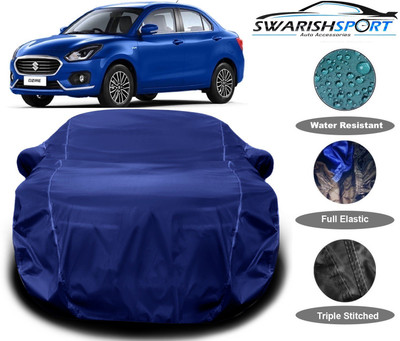 Swarish Car Cover For Maruti Suzuki Swift Dzire (With Mirror Pockets)(Blue)