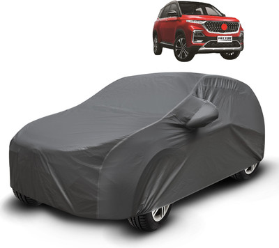 Auto Hub Car Cover For MG Hector Plus (With Mirror Pockets)(Grey)