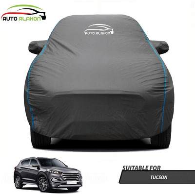AUTO ALAXON Car Cover For Hyundai Tucson (With Mirror Pockets)(Black)