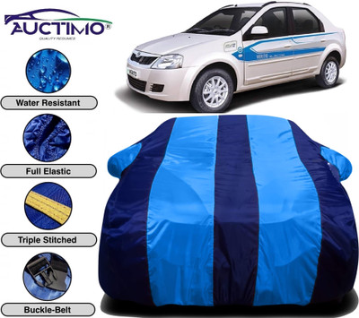AUCTIMO Car Cover For Mahindra e-Verito (With Mirror Pockets)(Multicolor)