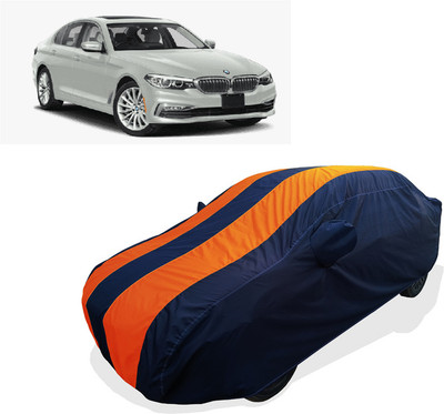 Coxtor Car Cover For BMW 5 Series 530i (With Mirror Pockets)(Orange)