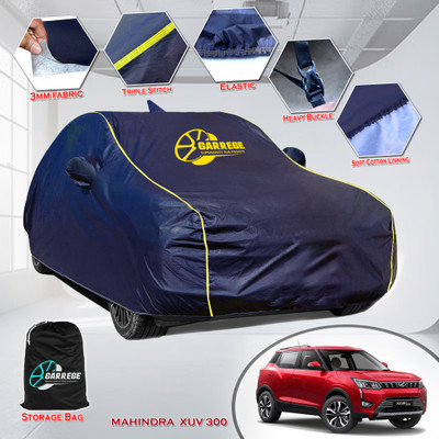 GARREGE Car Cover For Mahindra XUV300 W4 Petrol (With Mirror Pockets)(Blue)
