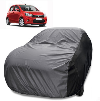 MoTRoX Car Cover For Maruti Suzuki Celerio (Without Mirror Pockets)(Grey, Black)