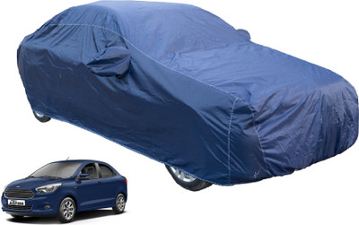 MOCKHE Car Cover For Ford Aspire (With Mirror Pockets)(Blue)