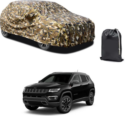PAGORA Car Cover For Jeep Compass Trailhawk 4x4 Diesel (With Mirror Pockets)(Yellow, For 2019, 2020, 2021, 2022, 2023 Models)