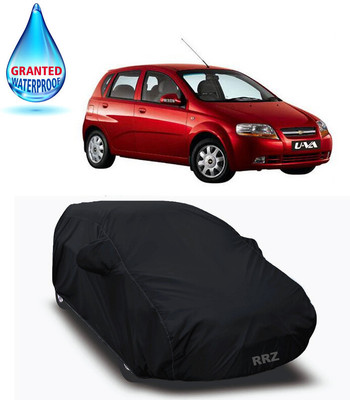 RRZ Car Cover For Chevrolet Aveo Uva (With Mirror Pockets)(Black, For 2020 Models)