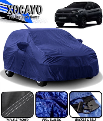 XOCAVO Car Cover For Tata Nexon (With Mirror Pockets)(Blue)