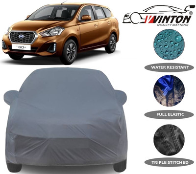 V VINTON Car Cover For Datsun Go+ (With Mirror Pockets)(Grey)
