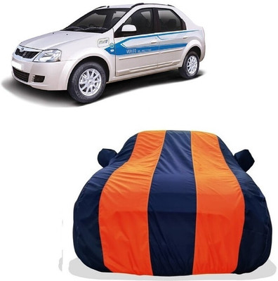 Tricway Car Cover For Mahindra e-Verito (With Mirror Pockets)(Orange)