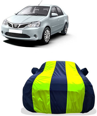 Tricway Car Cover For Toyota Etios 1.5 Xclusive (With Mirror Pockets)(Yellow)