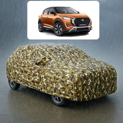 GOSHIV-car and bike accessories Car Cover For Nissan Magnite (With Mirror Pockets)(Yellow)