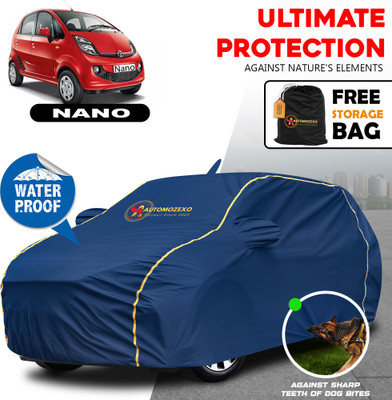 AUTOMOZEXO Car Cover For Tata Nano (With Mirror Pockets)(Blue)