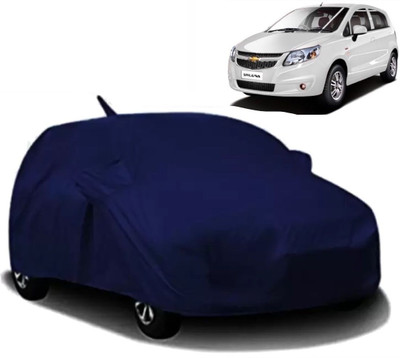 MAVENS Car Cover For Chevrolet Sail UVA (With Mirror Pockets)(Blue)