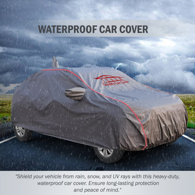 TEASN Car Cover For Hyundai Creta (With Mirror Pockets)(Blue, For 2021, 2022, 2023 Models)