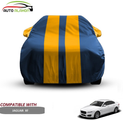 AUTO ALAXON Car Cover For Jaguar XF (With Mirror Pockets)(Blue, Yellow)