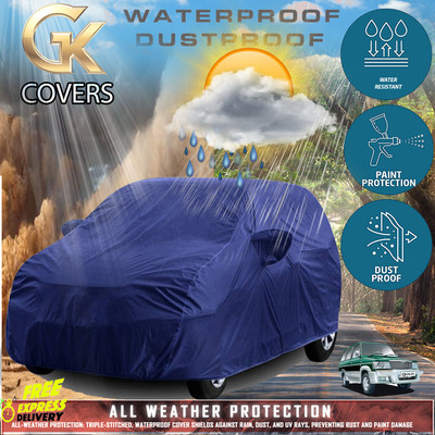 Tamanchi Autocare Car Cover For Toyota Qualis (With Mirror Pockets)(Blue)