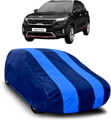 MoTRoX Car Cover For Kia SELTOS (Without Mirror Pockets)(Blue, Blue)